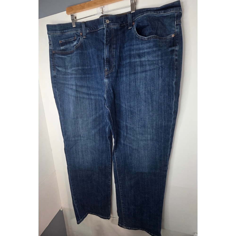Lucky Brand Athletic Fit Jeans Mens 50x32 Dark Wash Straight Leg Denim F00044